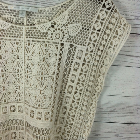 Lauren Conrad Crochet Top Small Boho Cute in Women - Picture 5 of 5